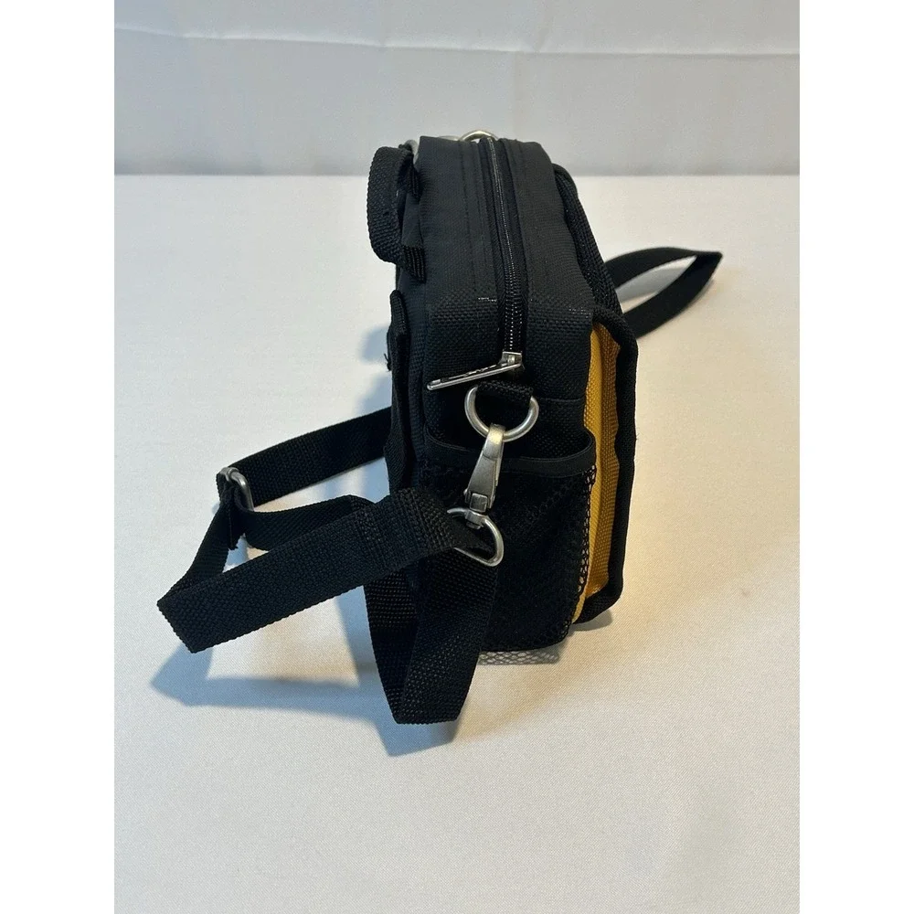 NASCAR Camera Bag Shoulder Bag Yellow w/Logo Vintage